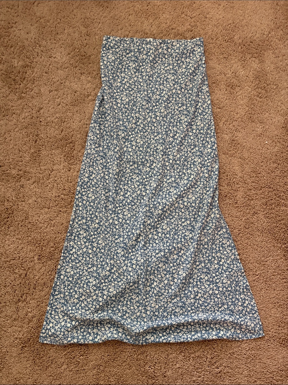 Alter’d State Blue Floral Maxi Skirt